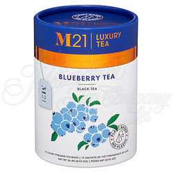 M21 Luxury Bagged Tea (12 bags) - Blueberry Black Tea - Canmore Tea Company